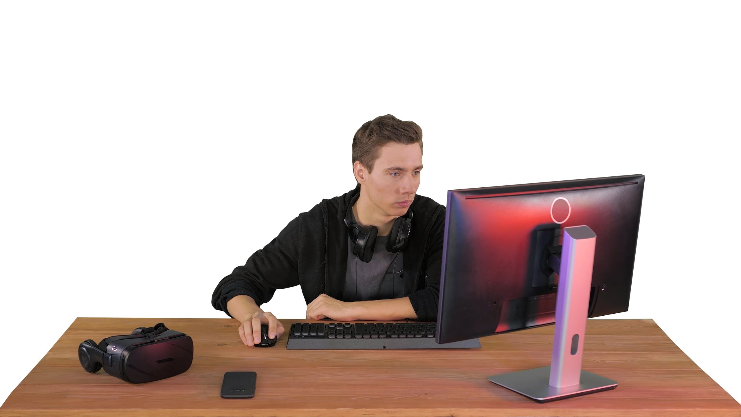 Persona trabajando en proyectos de videojuegos y contenido interactivo